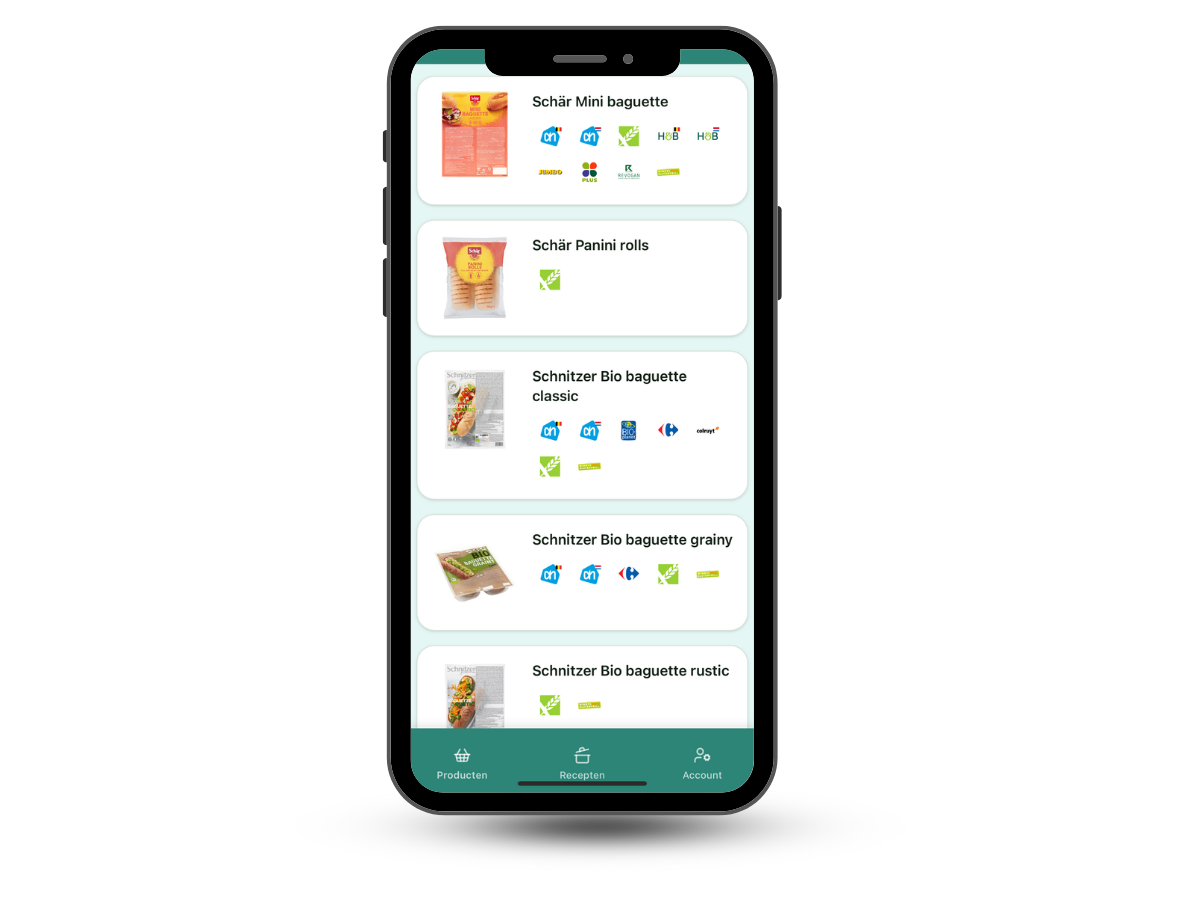 FODMAP FOOD APP om low FODMAP eten makkelijker te maken met een overzicht van low FODMAP producten en recepten
